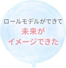 ロールモデルができて未来がイメージできた